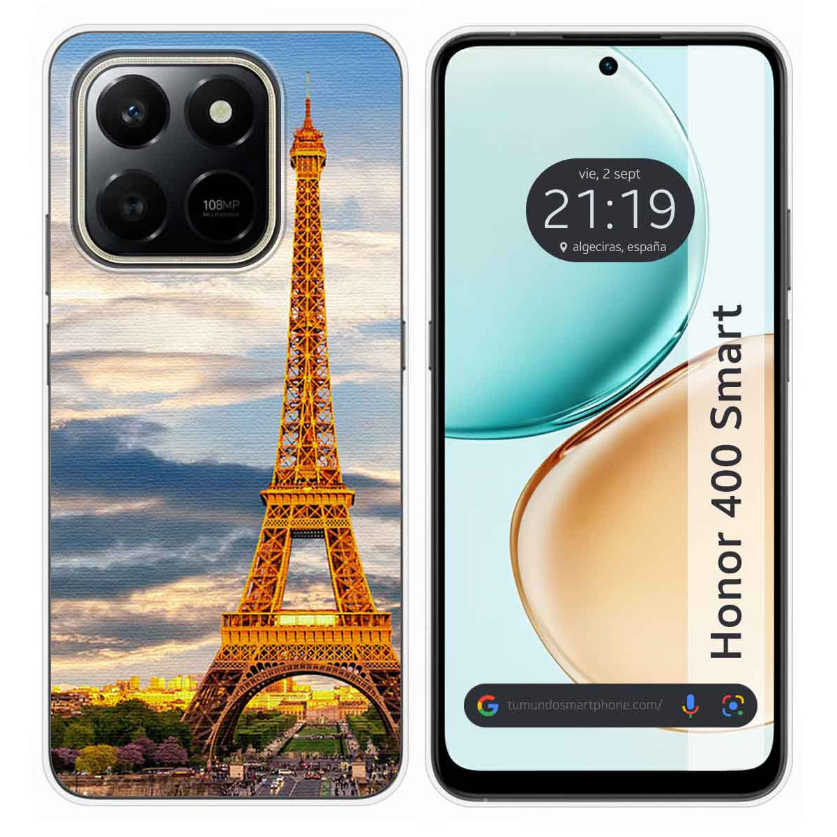 Funda Silicona para Huawei Honor 400 Smart 5G diseño Paris Dibujos