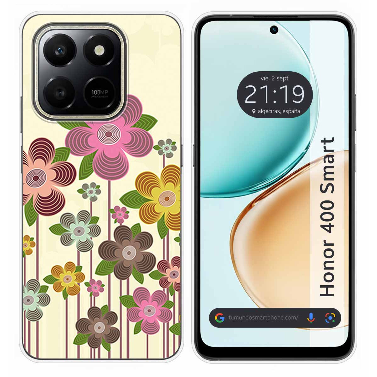 Funda Silicona para Huawei Honor 400 Smart 5G diseño Primavera En Flor Dibujos