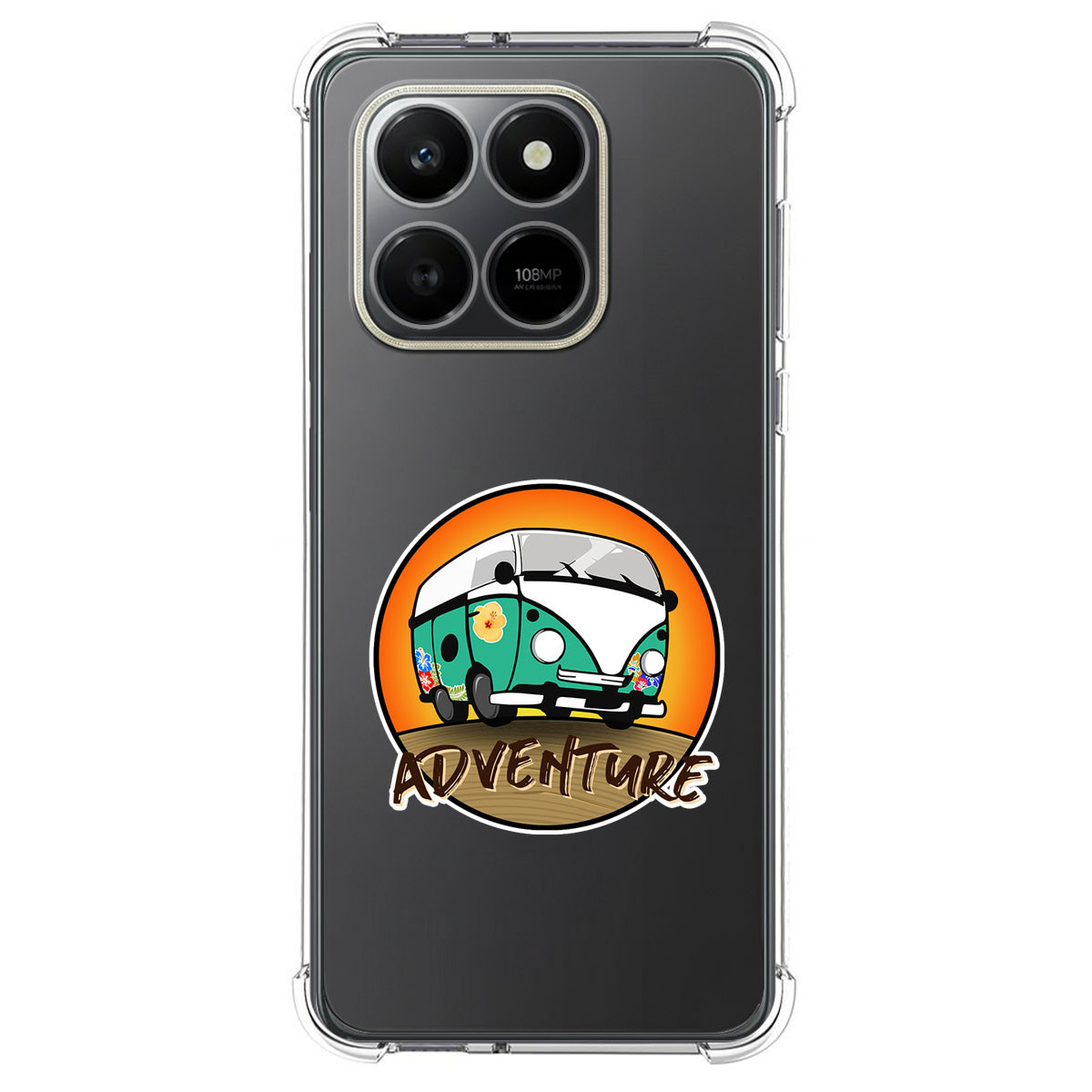 Funda Silicona Antigolpes para Huawei Honor 400 Smart 5G diseño Adventure Dibujos