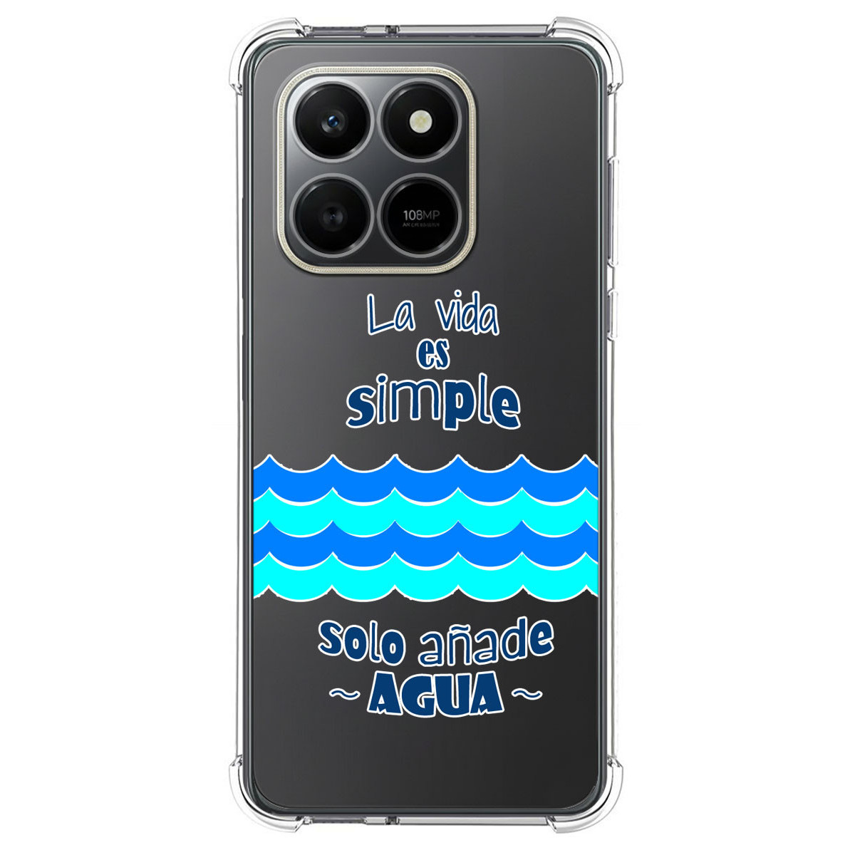 Funda Silicona Antigolpes para Huawei Honor 400 Smart 5G diseño Agua Dibujos