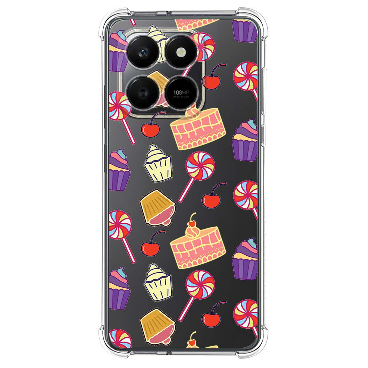 Funda Silicona Antigolpes para Huawei Honor 400 Smart 5G diseño Dulces 01 Dibujos