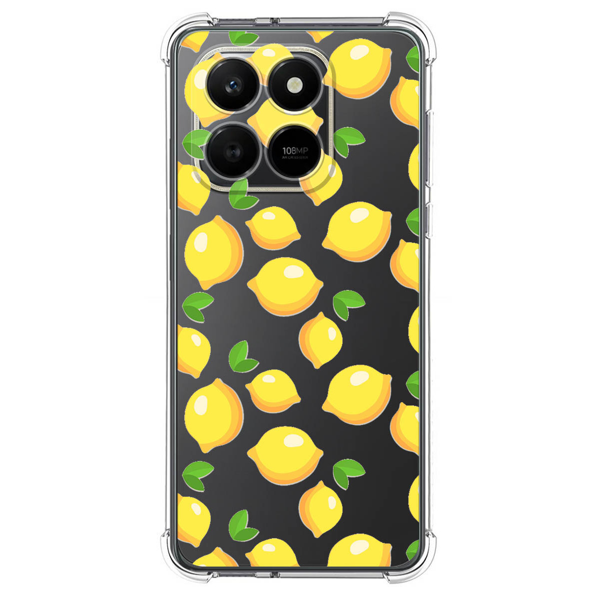 Funda Silicona Antigolpes para Huawei Honor 400 Smart 5G diseño Limones Dibujos