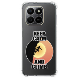 Funda Silicona Antigolpes para Huawei Honor 400 Smart 5G diseño Mujer Escalada Dibujos