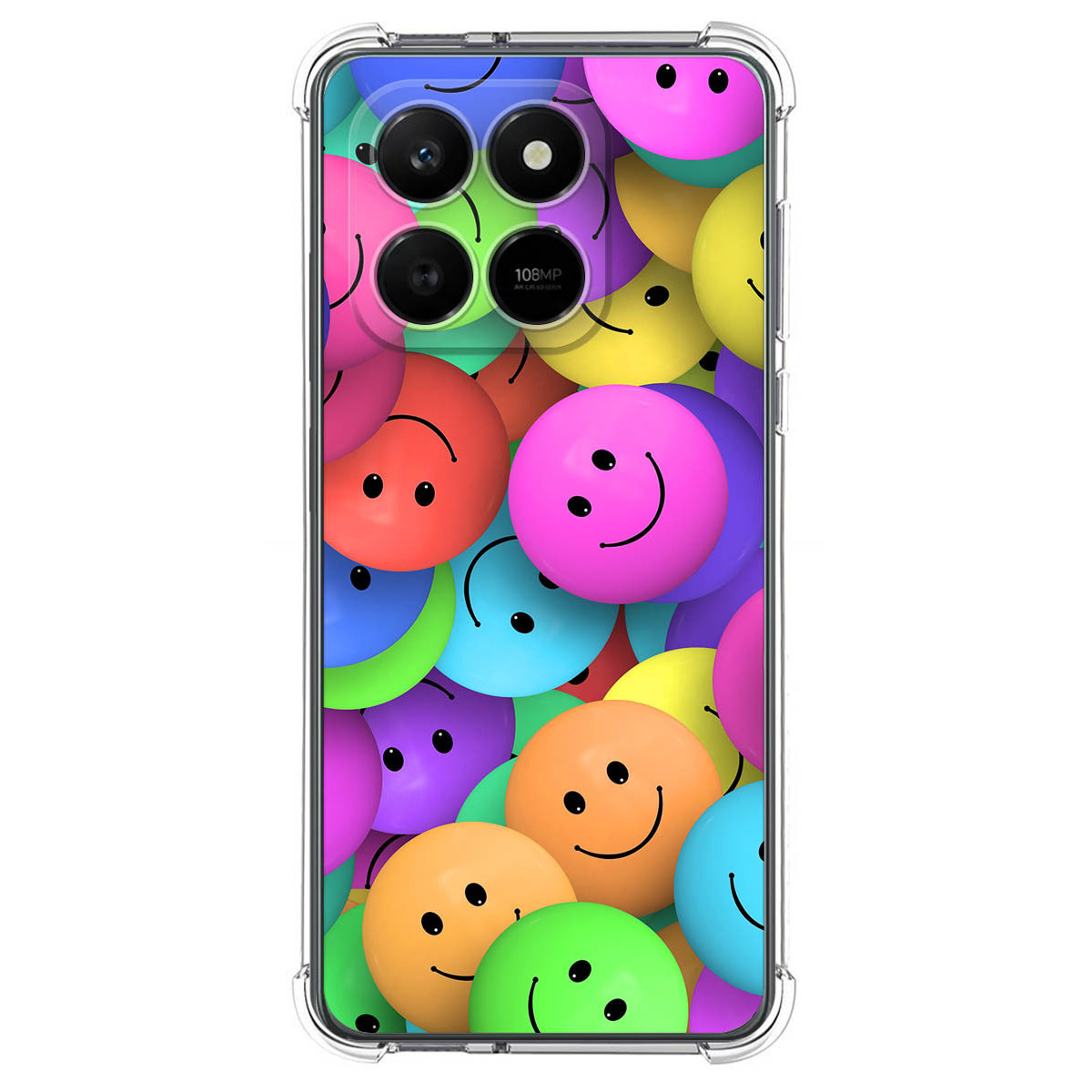 Funda Silicona Antigolpes para Huawei Honor 400 Smart 5G diseño Smile Dibujos