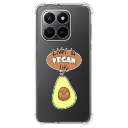 Funda Silicona Antigolpes para Huawei Honor 400 Smart 5G diseño Vegan Life Dibujos
