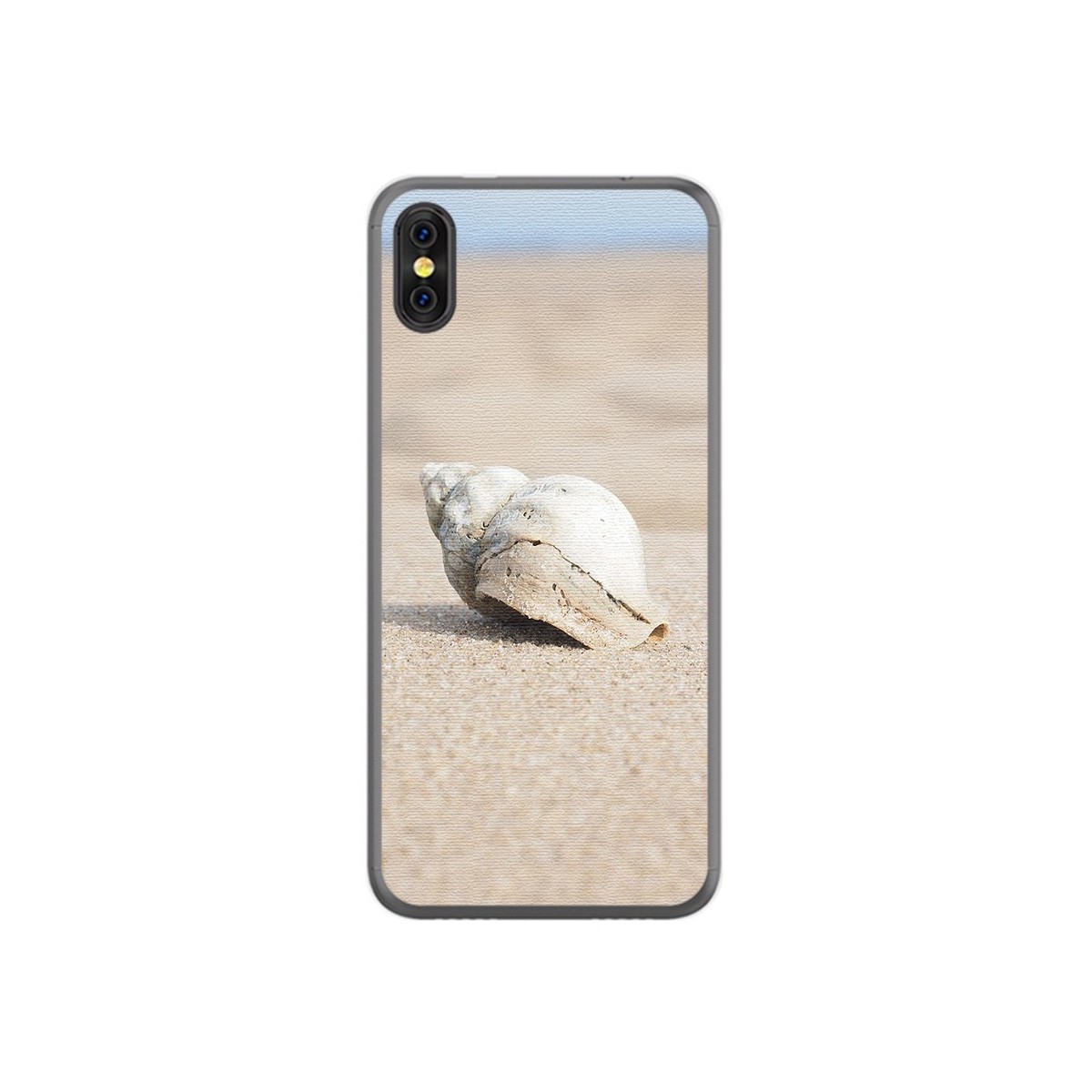 Funda Gel Tpu para Doogee X53 Diseño Concha Dibujos