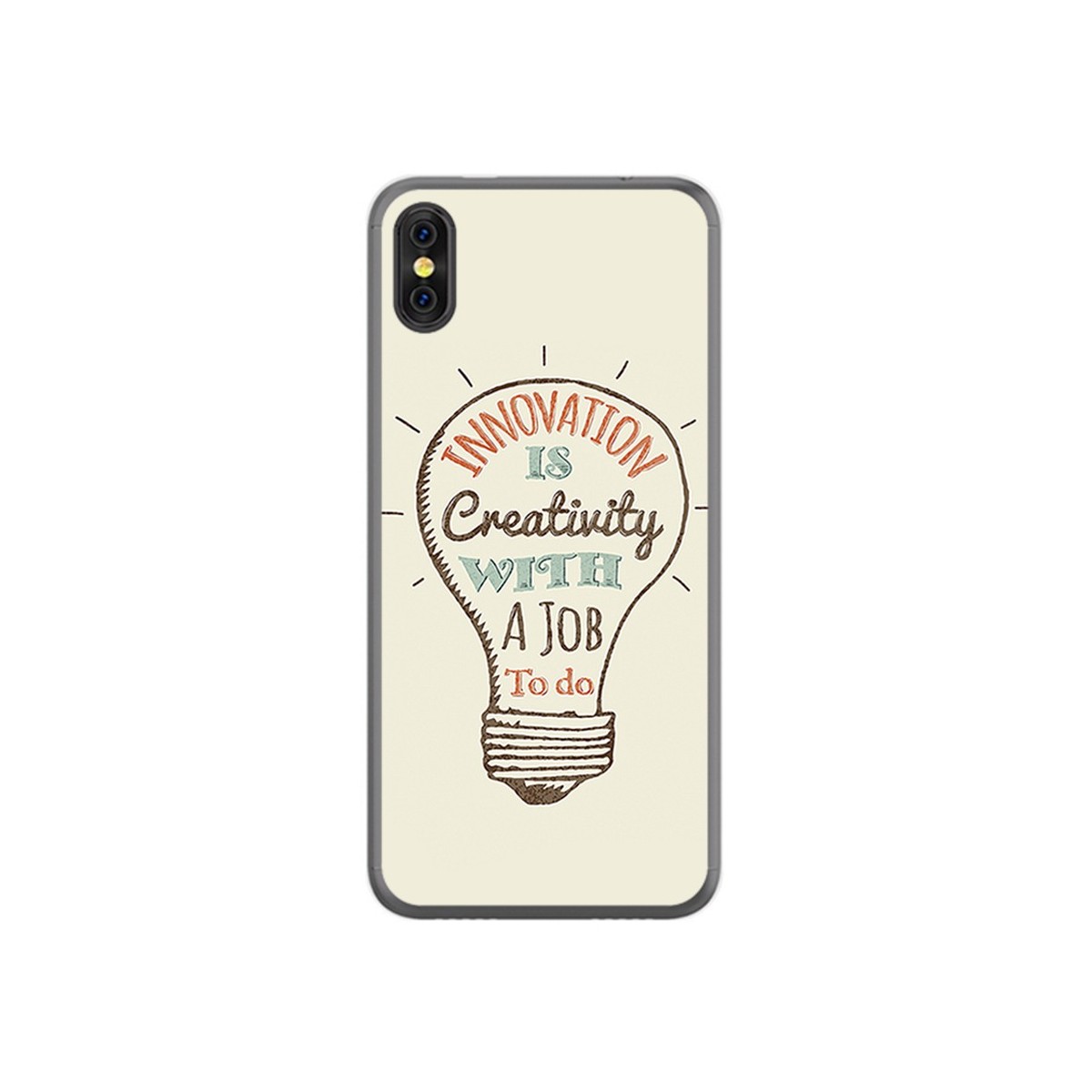 Funda Gel Tpu para Doogee X53 Diseño Creativity Dibujos