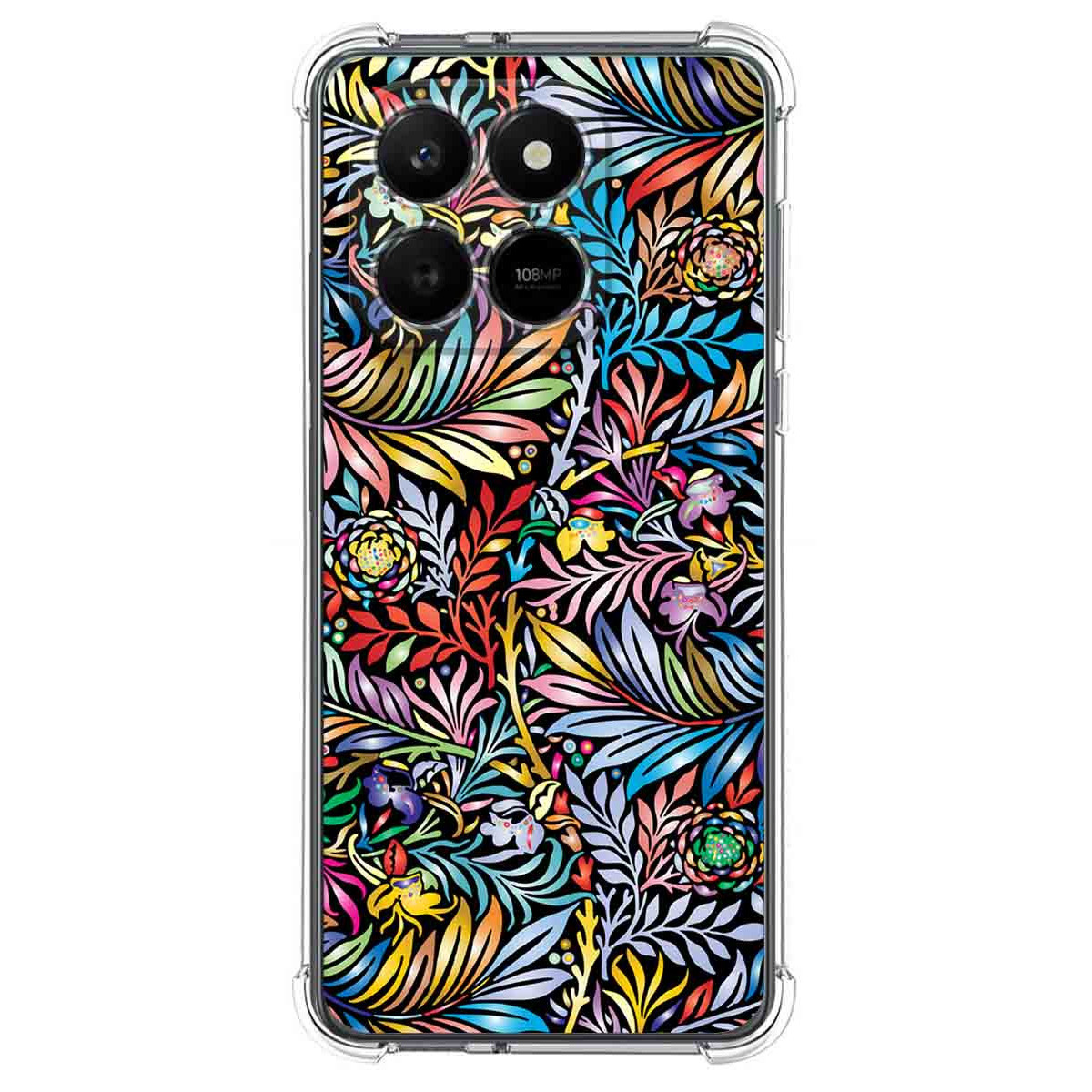 Funda Silicona Antigolpes para Huawei Honor 400 Smart 5G diseño Flores 04 Dibujos