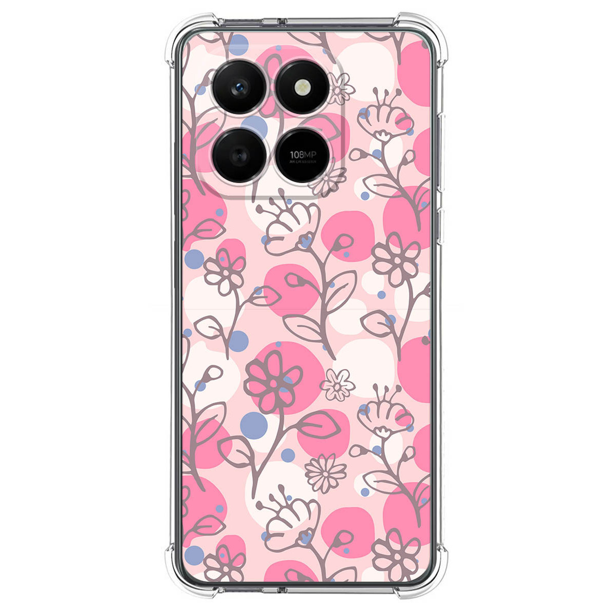Funda Silicona Antigolpes para Huawei Honor 400 Smart 5G diseño Flores 07 Dibujos
