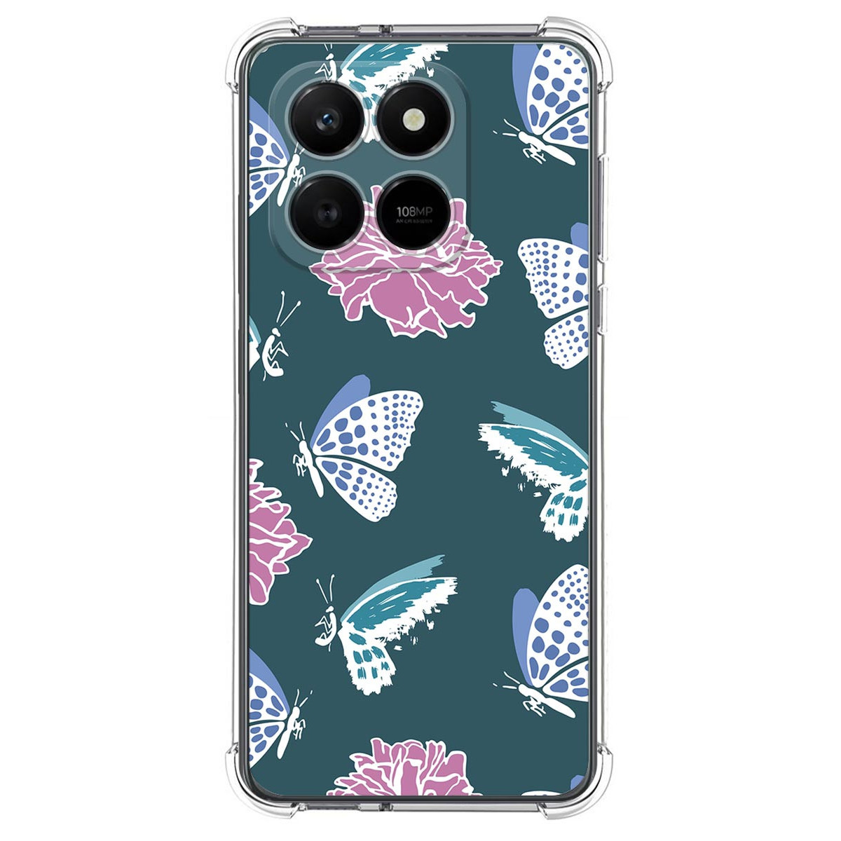 Funda Silicona Antigolpes para Huawei Honor 400 Smart 5G diseño Flores 10 Dibujos