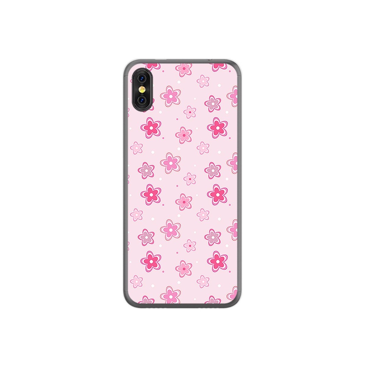 Funda Gel Tpu para Doogee X53 Diseño Flores Dibujos