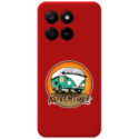 Funda Silicona Líquida Roja para Huawei Honor 400 Smart 5G diseño Adventure Dibujos