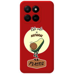 Funda Silicona Líquida Roja para Huawei Honor 400 Smart 5G diseño Culo Natural Dibujos