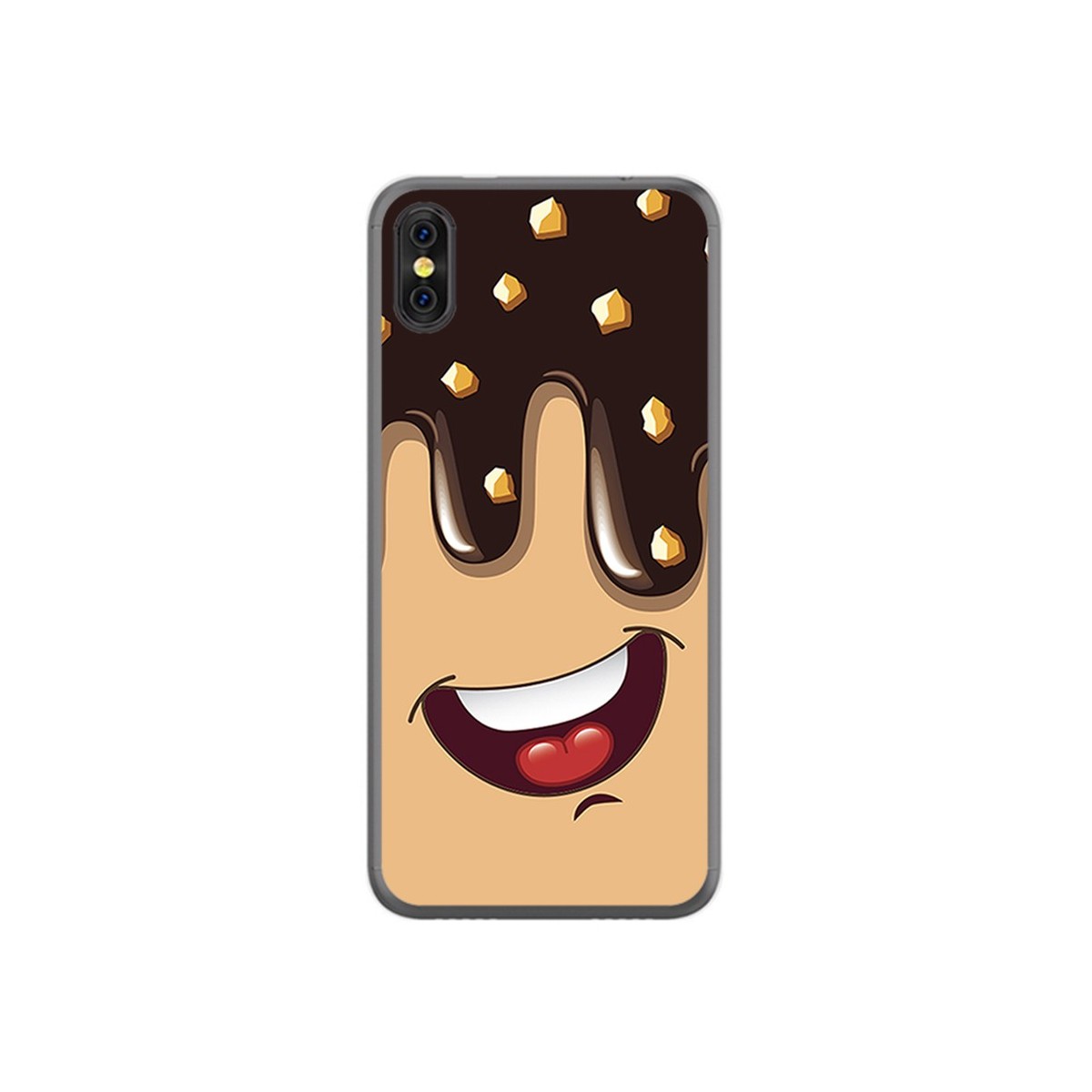 Funda Gel Tpu para Doogee X53 Diseño Helado Chocolate Dibujos