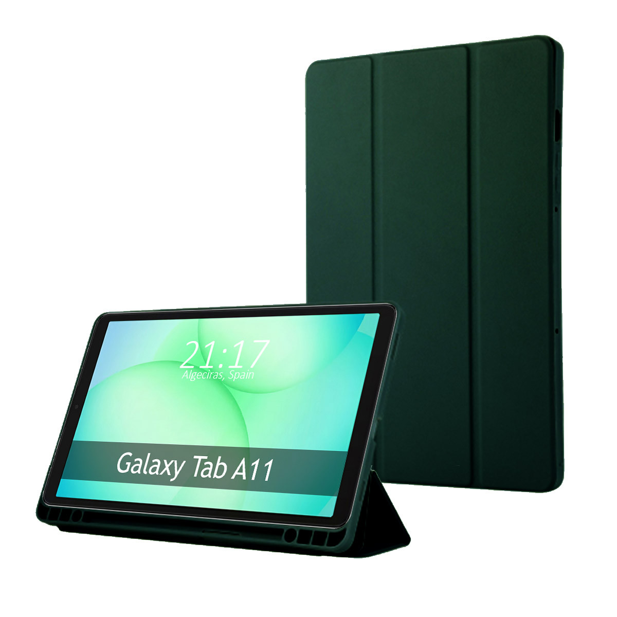 Funda con tapa Smart para Samsung Galaxy Tab A11 8.7 color Verde
