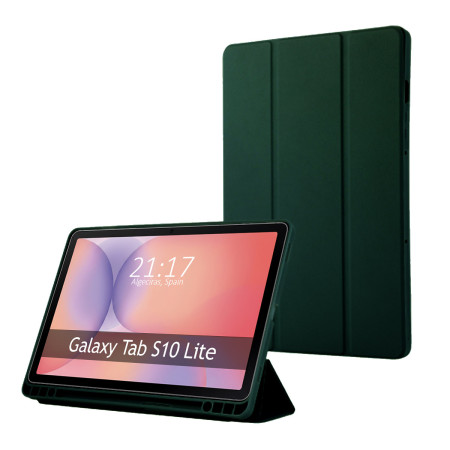 Funda con tapa Smart para Samsung Galaxy Tab S10 Lite color Verde