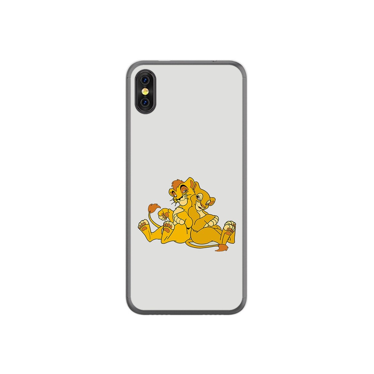 Funda Gel Tpu para Doogee X53 Diseño Leones Dibujos
