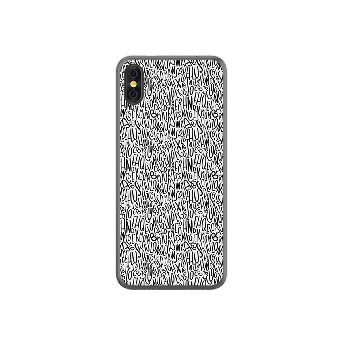 Funda Gel Tpu para Doogee X53 Diseño Letras Dibujos