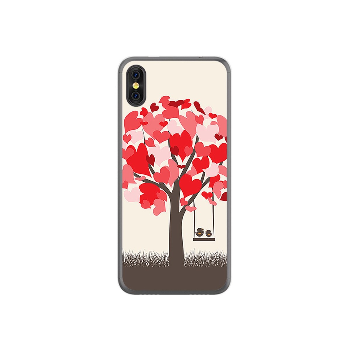 Funda Gel Tpu para Doogee X53 Diseño Pajaritos Dibujos