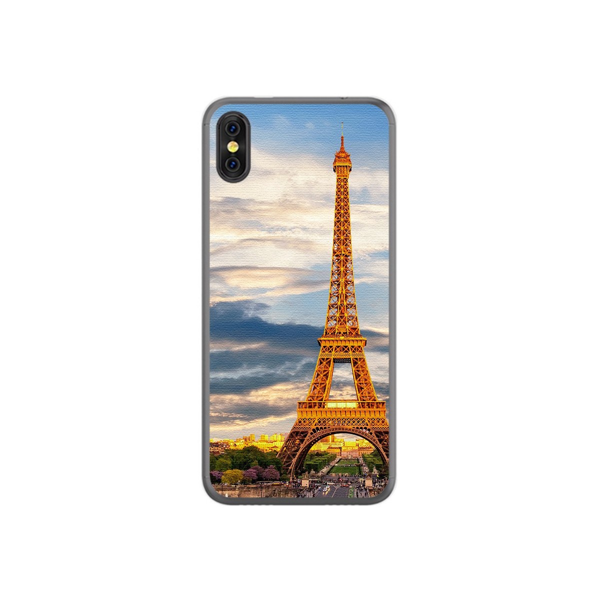 Funda Gel Tpu para Doogee X53 Diseño Paris Dibujos