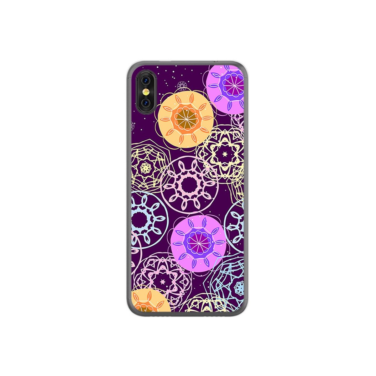 Funda Gel Tpu para Doogee X53 Diseño Radial Dibujos