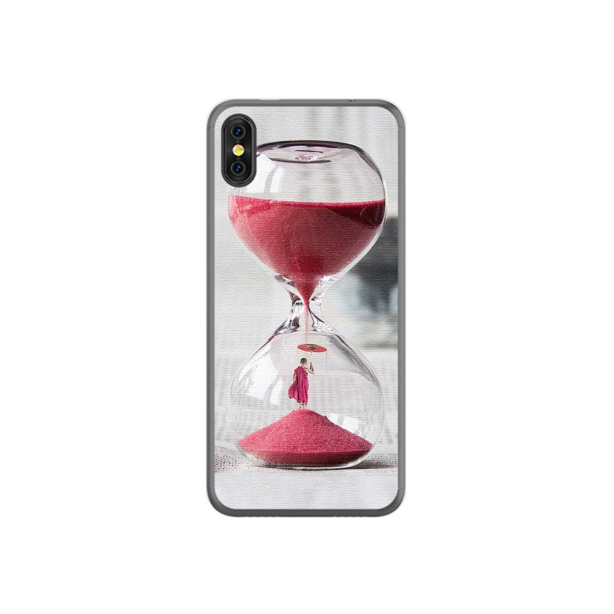 Funda Gel Tpu para Doogee X53 Diseño Reloj Dibujos