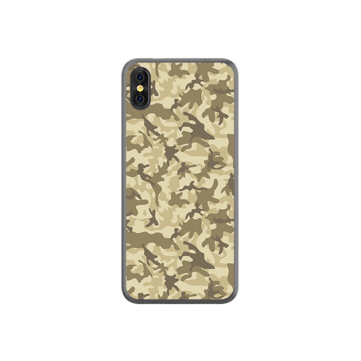 Funda Gel Tpu para Doogee X53 Diseño Sand Camuflaje Dibujos