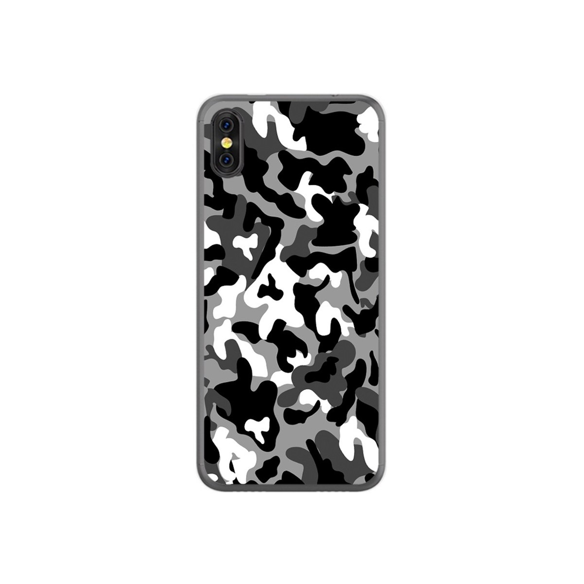 Funda Gel Tpu para Doogee X53 Diseño Snow Camuflaje Dibujos