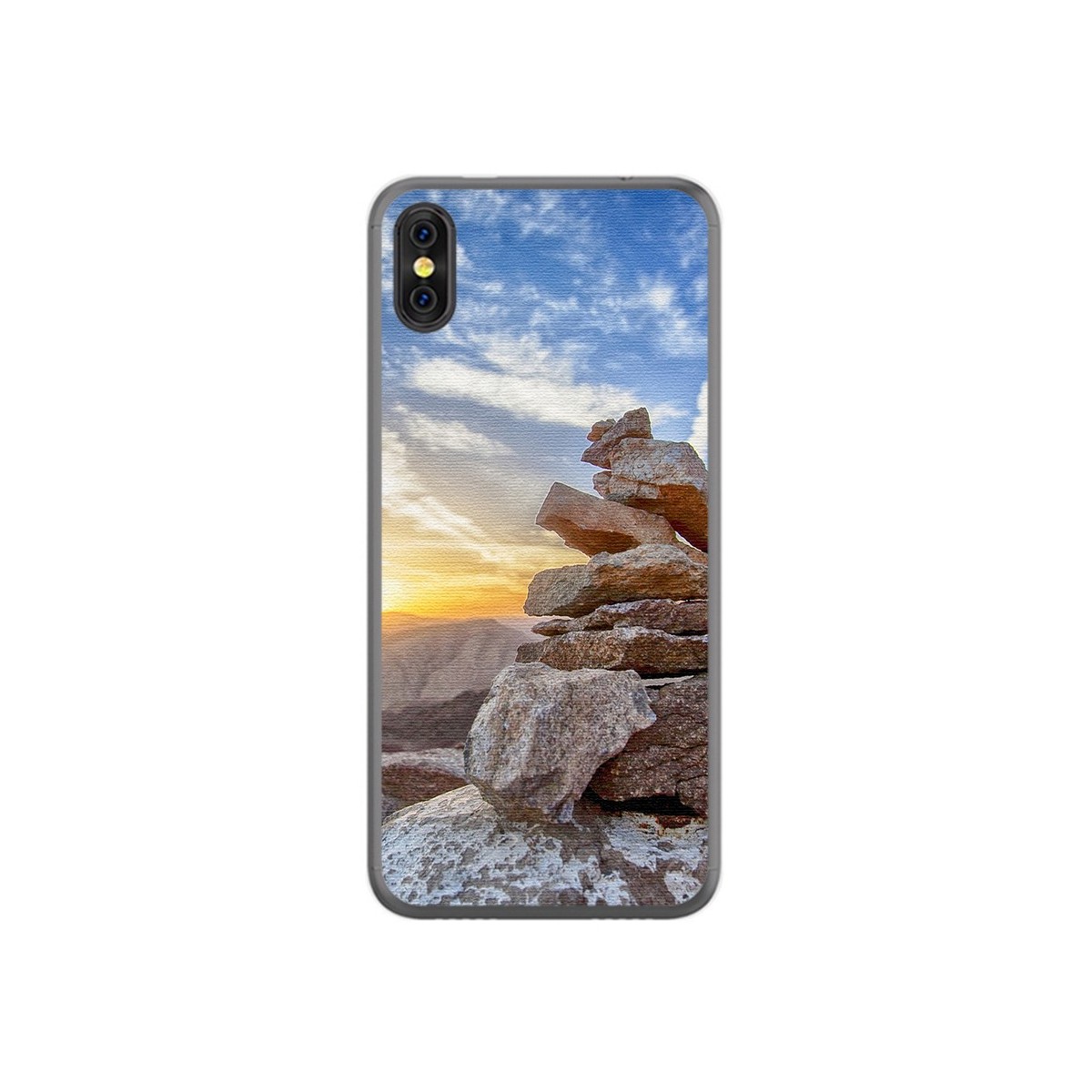 Funda Gel Tpu para Doogee X53 Diseño Sunset Dibujos