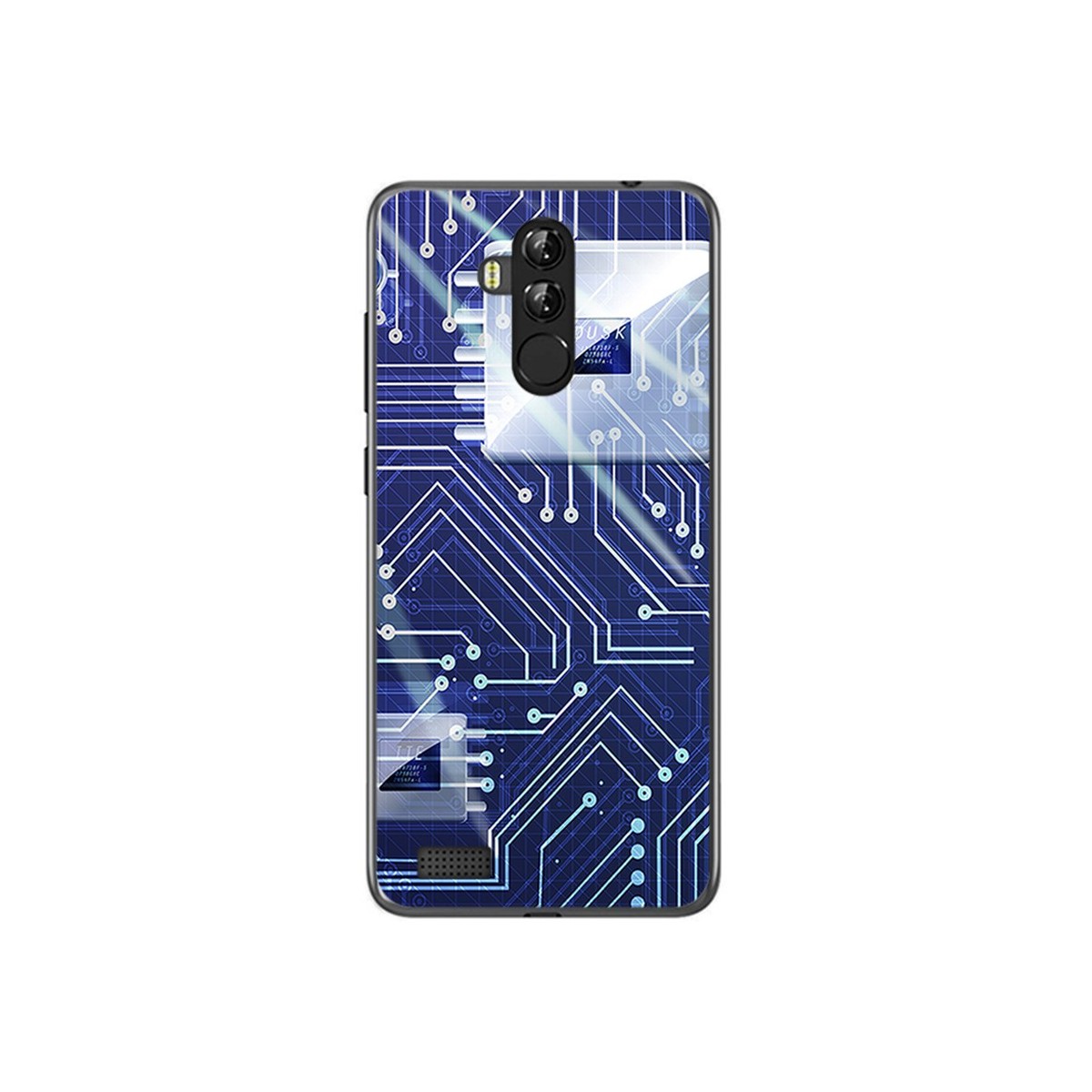 Funda Gel Tpu para Leagoo M9 Pro Diseño Circuito Dibujos