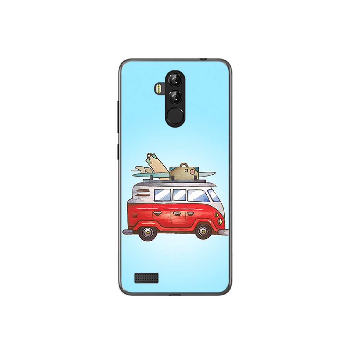 Funda Gel Tpu para Leagoo M9 Pro Diseño Furgoneta Dibujos