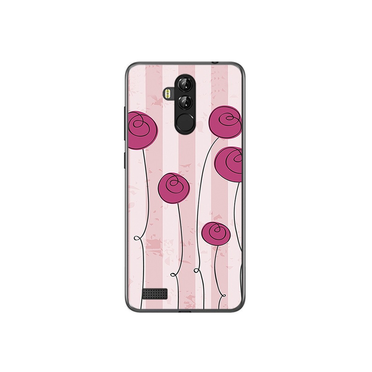 Funda Gel Tpu para Leagoo M9 Pro Diseño Flores Vintage Dibujos