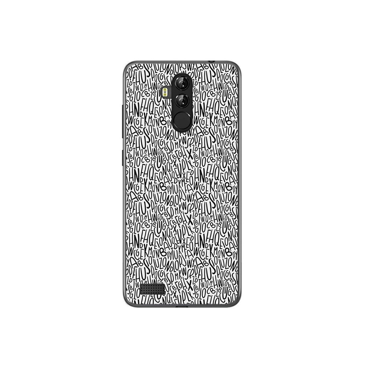 Funda Gel Tpu para Leagoo M9 Pro Diseño Letras Dibujos