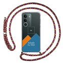 Personaliza tu Funda Colgante Transparente para Realme P3 lite con Cordon Rosa / Dorado Dibujo Personalizada