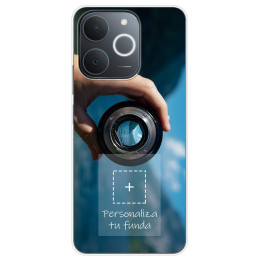 Personaliza tu Funda Silicona Gel Tpu Transparente con tu Fotografia para Realme Note 70T Dibujo Personalizada