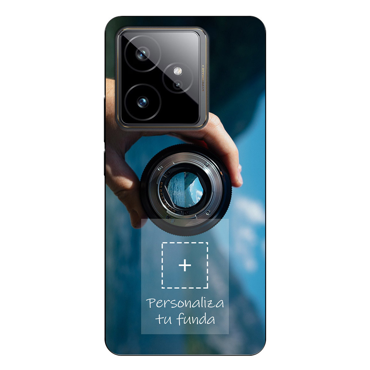 Personaliza tu Funda Silicona Gel Tpu Negra con tu Fotografia para Realme GT 7 / GT 7T 5G Dibujo Personalizada