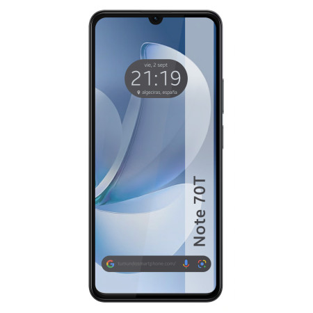 Protector Cristal Templado Completo 5D Full Glue Negro para Realme Note 70T Vidrio