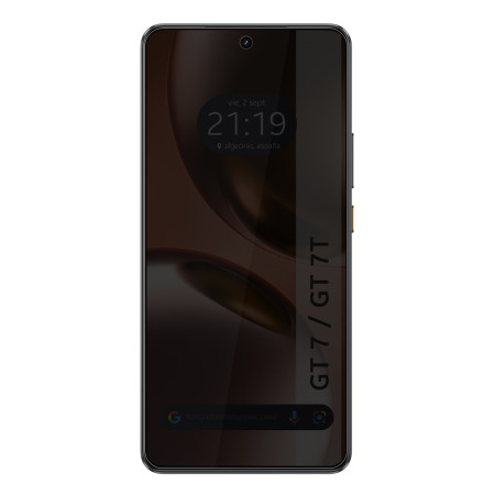 Protector Pantalla Hidrogel Privacidad Antiespías para Realme GT 7 / GT 7T 5G