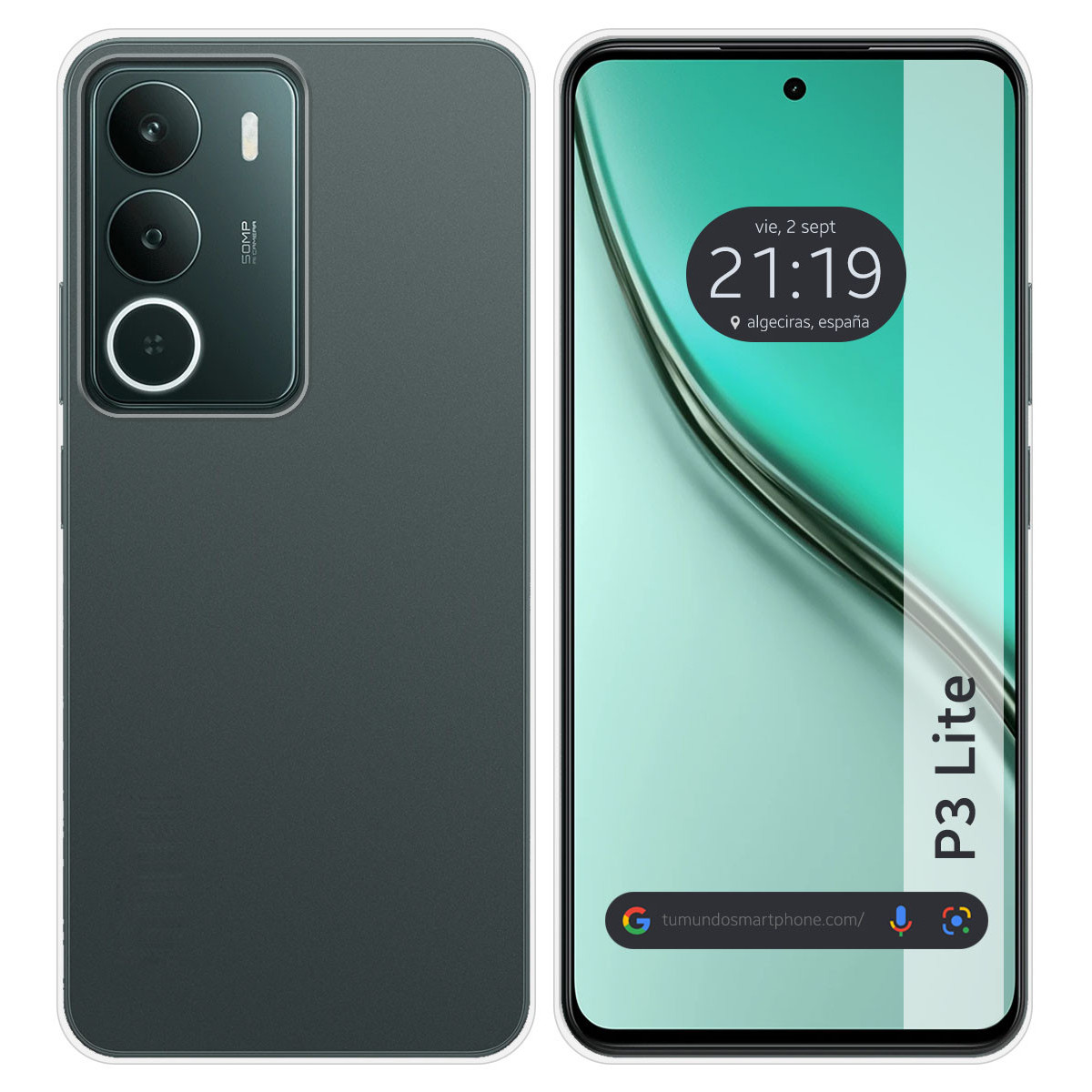 Funda Silicona Gel TPU Transparente para Realme P3 lite