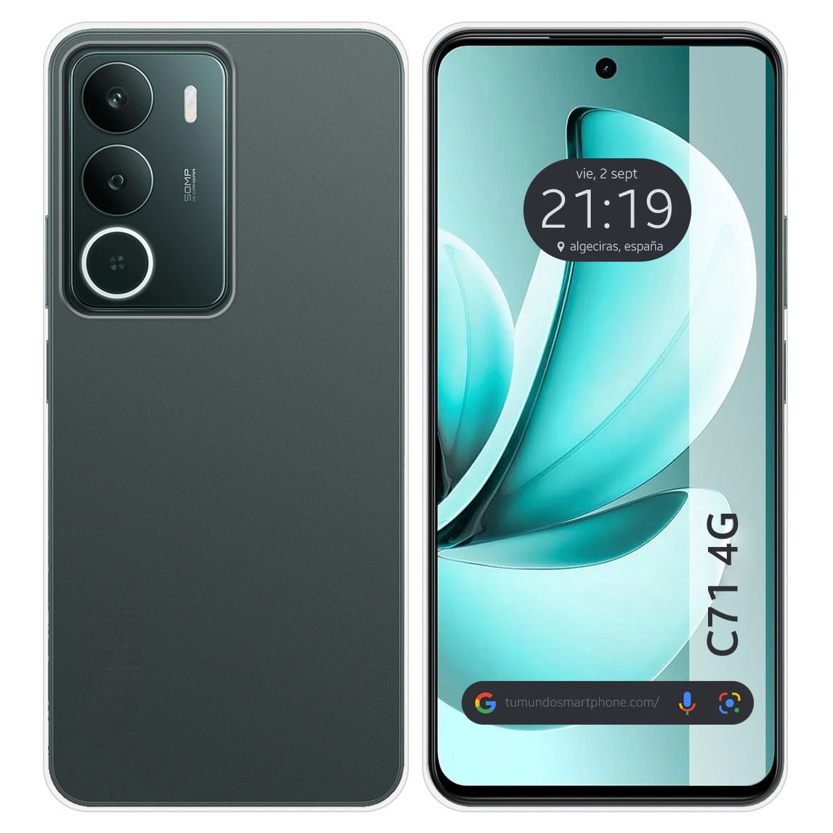 Funda Silicona Gel TPU Transparente para Realme C71 4G