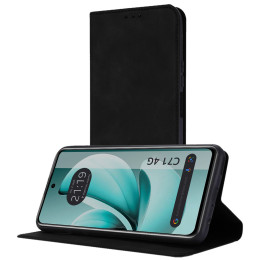 Funda Libro de Polipiel con tarjetero para Realme C71 4G color Negra