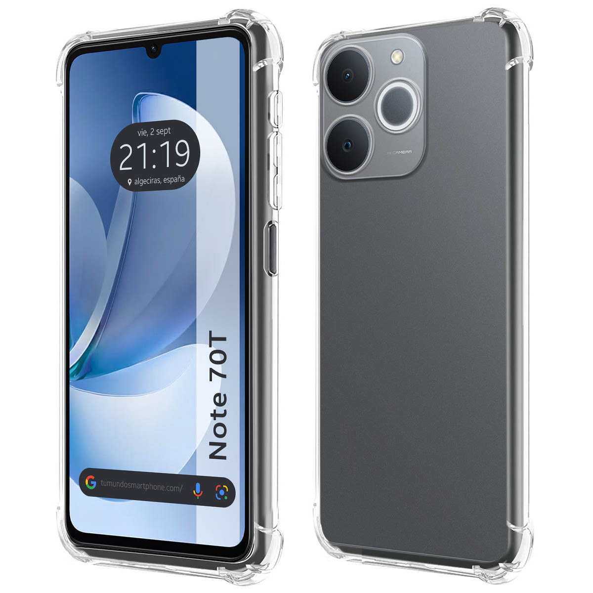 Funda Silicona Antigolpes Transparente para Realme Note 70T