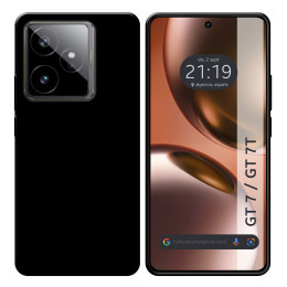 Funda Silicona Gel TPU Negra para Realme GT 7 / GT 7T 5G