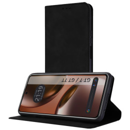 Funda Libro de Polipiel con tarjetero para Realme GT 7 / GT 7T 5G color Negra