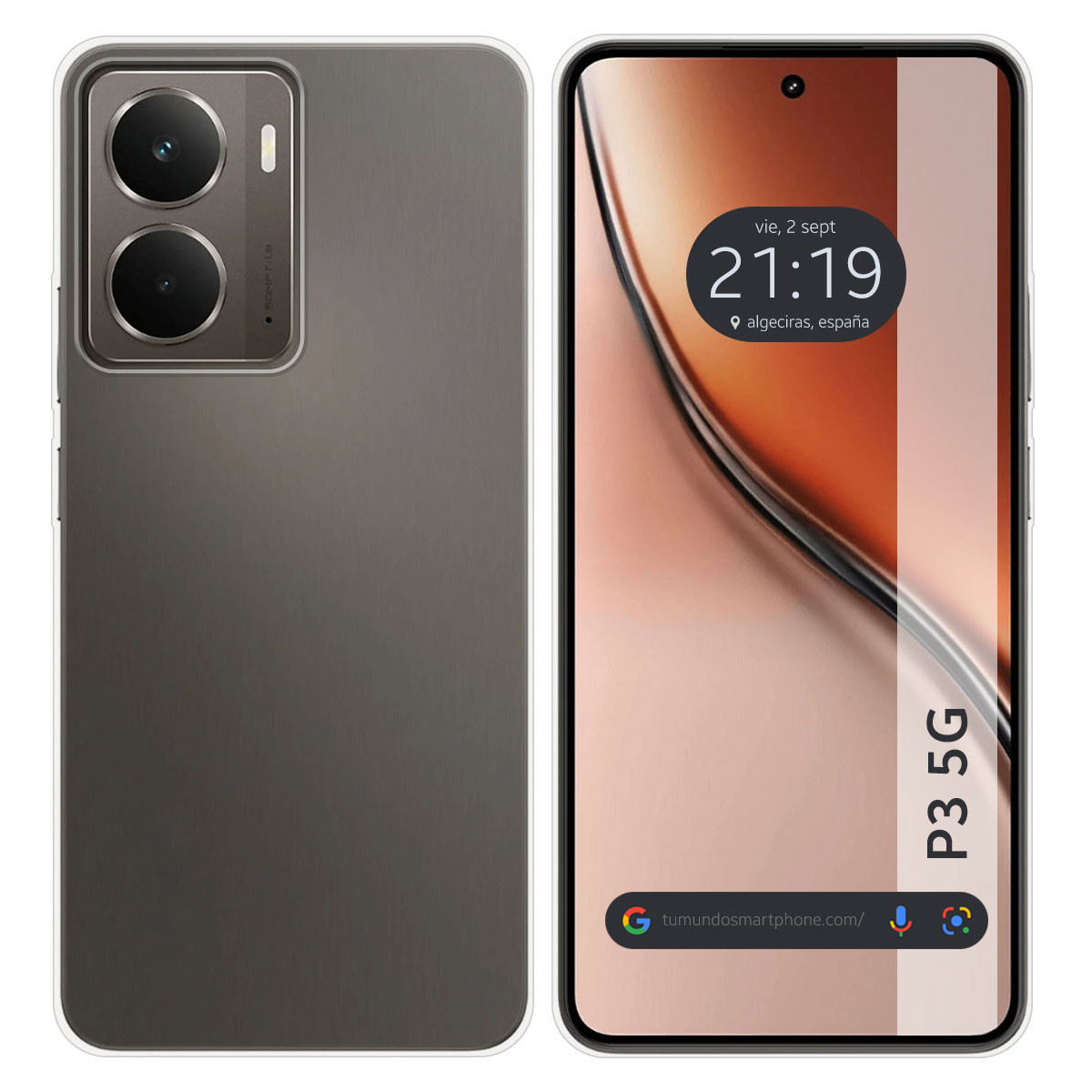 Funda Silicona Gel TPU Transparente para Realme P3 5G