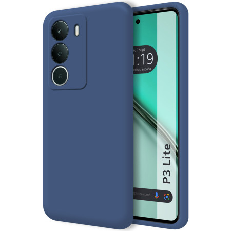 Funda Silicona Líquida Ultra Suave para Realme P3 lite color Azul