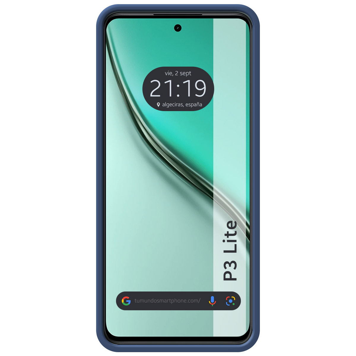 Funda Silicona Líquida Ultra Suave para Realme P3 lite color Azul