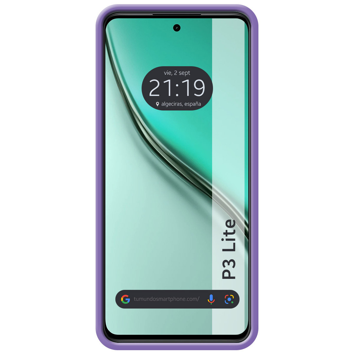 Funda Silicona Líquida Ultra Suave para Realme P3 lite color Morada