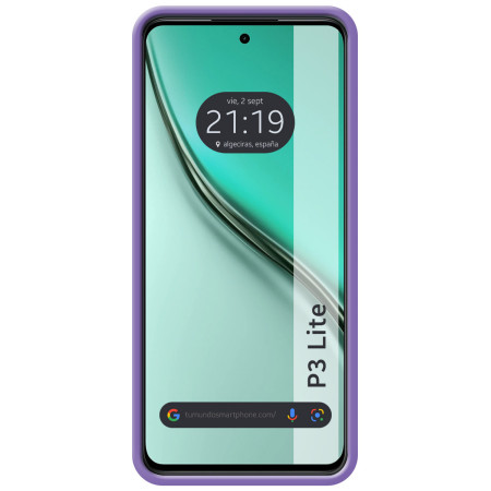 Funda Silicona Líquida Ultra Suave para Realme P3 lite color Morada