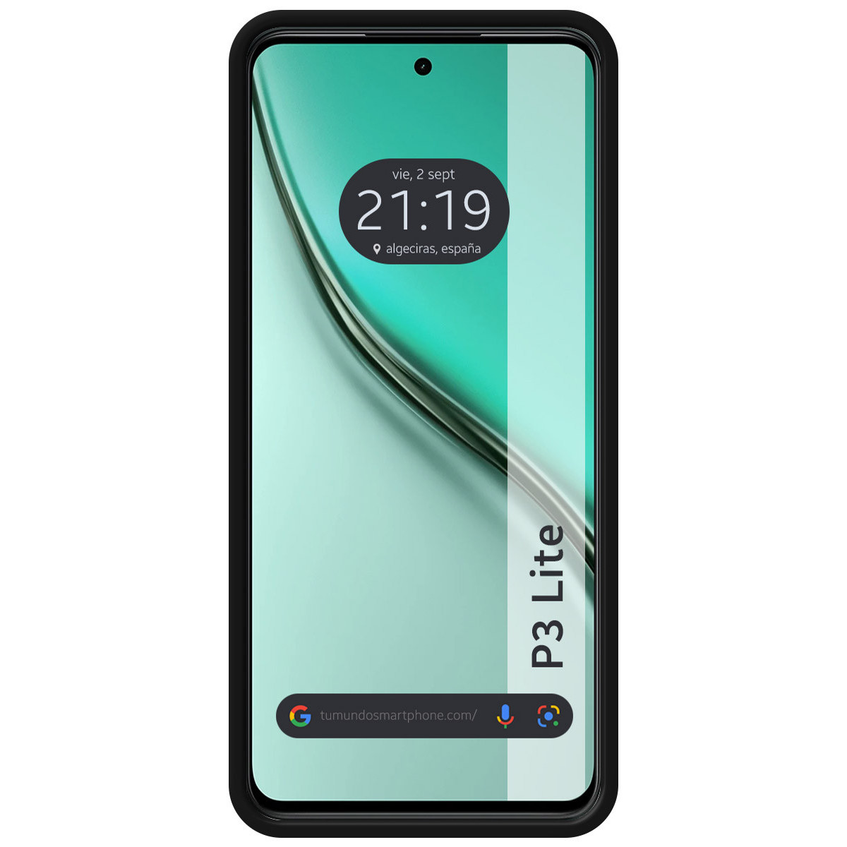 Funda Silicona Líquida Ultra Suave para Realme P3 lite color Negra